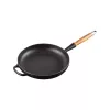 LE CREUSET Gusseisen-Bratpfanne mit Holzgriff Ø28cm Mattschwarz