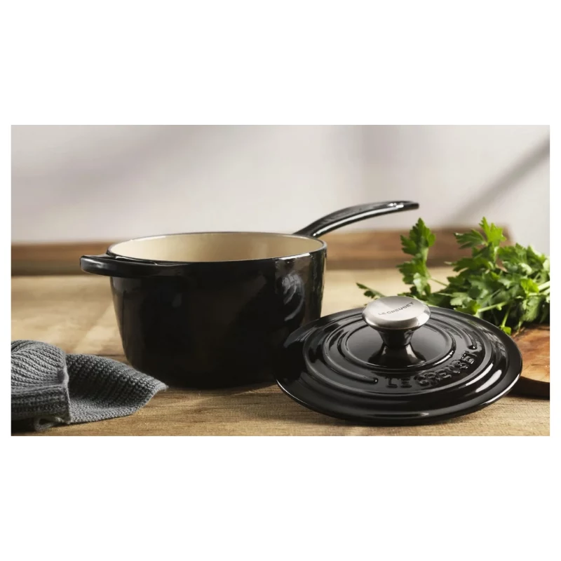 LE CREUSET Gusseisen-Saucepan 16cm 1,5L Schwarz