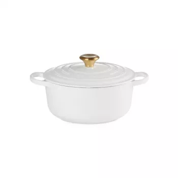 LE CREUSET Gusseisentopf rund 24cm 4,2L Weiß