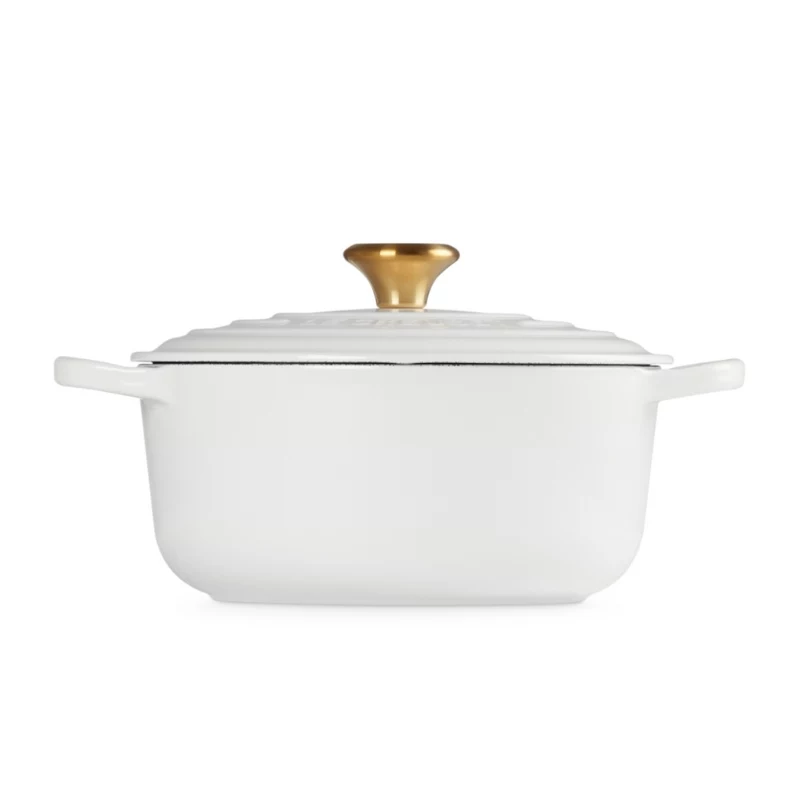 LE CREUSET Gusseisentopf rund 24cm 4,2L Weiß