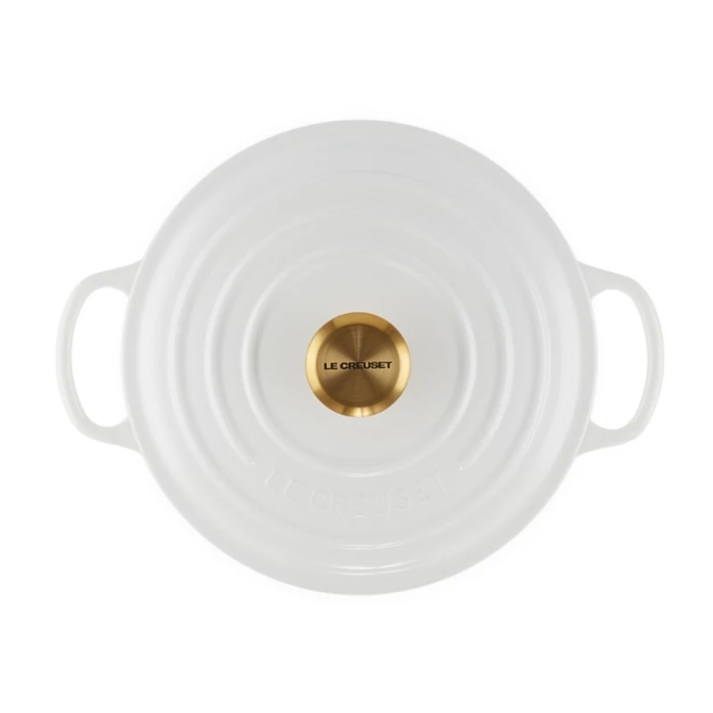 LE CREUSET Gusseisentopf rund 24cm 4,2L Weiß