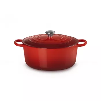 Le Creuset Runder Gusseisen-Bräter 34cm 12L Rot