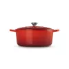 Le Creuset Runder Gusseisen-Bräter 34cm 12L Rot
