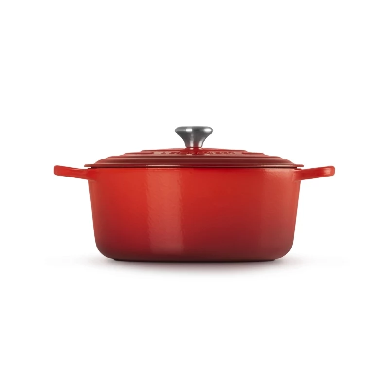 Le Creuset Runder Gusseisen-Bräter 34cm 12L Rot