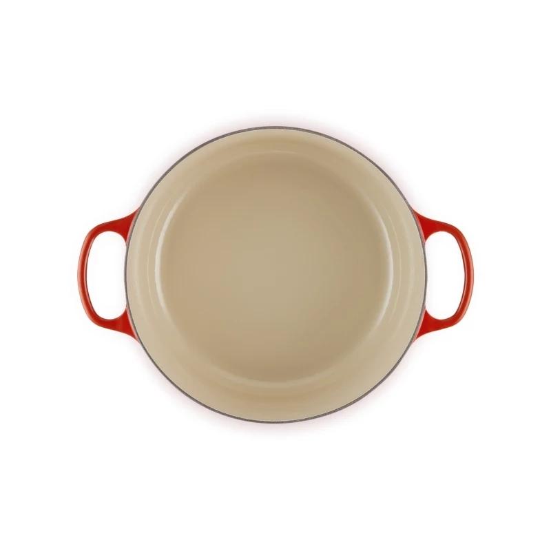 Le Creuset Runder Gusseisen-Bräter 34cm 12L Rot