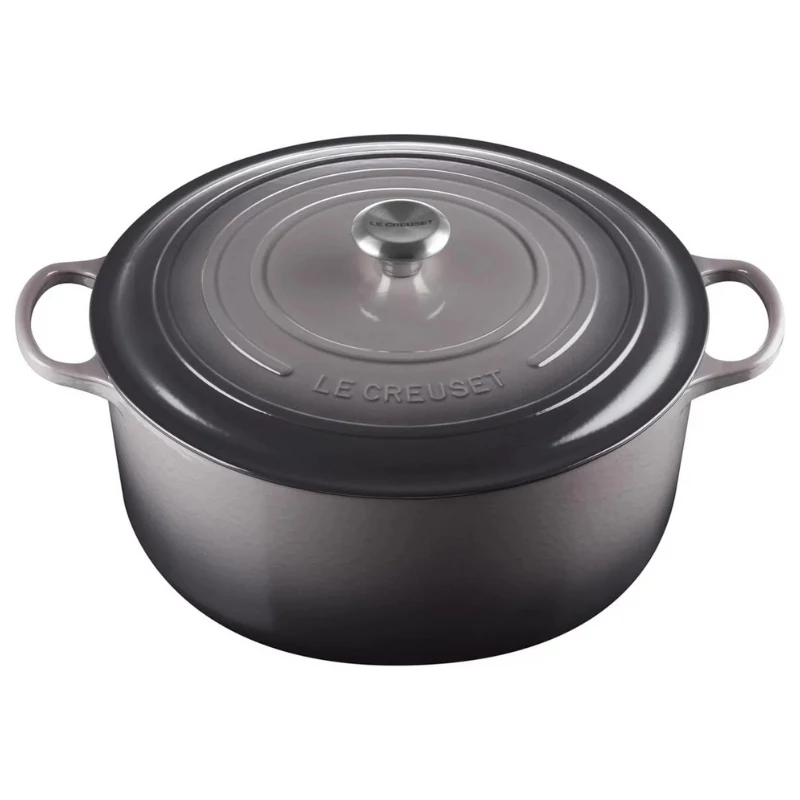 LE CREUSET Gusseisen runder Bräter 34cm 12L Grau