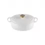 LE CREUSET Emaille Gusseisen ovale Bräter 27 cm 4,1 L Weiß