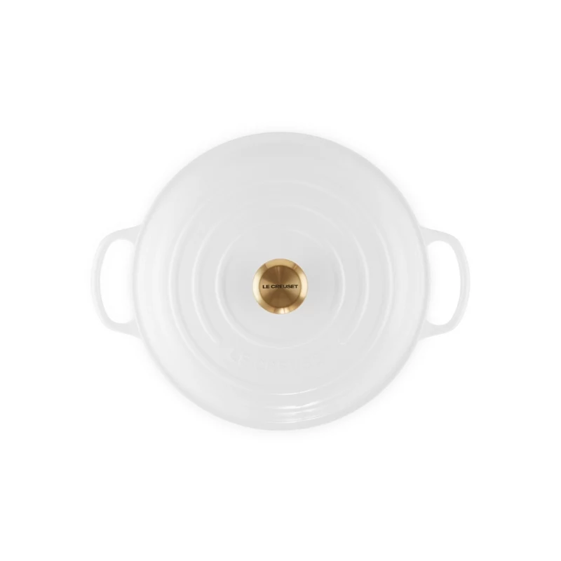 LE CREUSET Flache Gusseisen-Bräter 30cm 3,5L Weiß