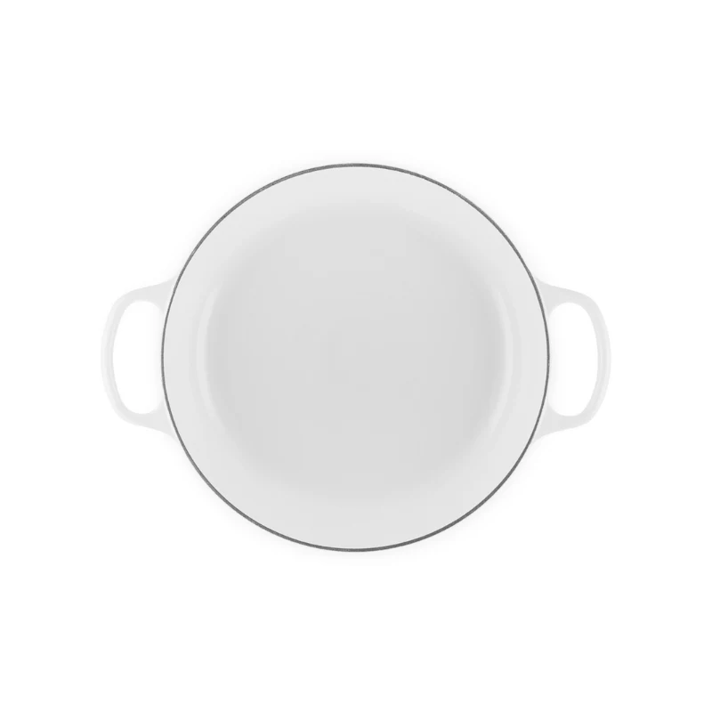 LE CREUSET Flache Gusseisen-Bräter 30cm 3,5L Weiß