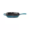 Le Creuset Gusseisen quadratische Grillpfanne 26x26cm Blau
