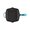 Le Creuset Gusseisen quadratische Grillpfanne 26x26cm Blau