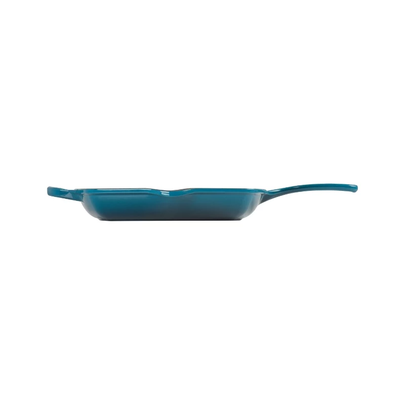 Le Creuset Gusseisen quadratische Grillpfanne 26x26cm Blau
