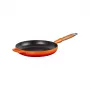 Le Creuset Gusseisen-Bratpfanne mit Holzgriff 28 cm Volcanic Orange