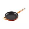 Le Creuset Gusseisen-Bratpfanne mit Holzgriff 28 cm Volcanic Orange