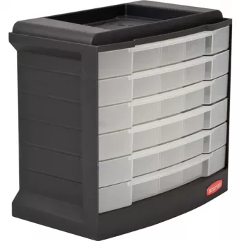 CURVER DIY Werkzeug- und Kleinteilebox mit 6 Schubladen 29x17x27cm