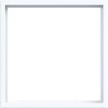 HAGER WAF7073WG Zwischenring für Zentralplatte 50 x 50 mm, Lichtweiß