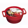 Pyrex Gusseisen runde Auflaufform 2,2L Ø20cm Rot