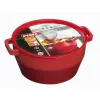 PYREX Gusseisentopf 6,8L Rund 28cm Rot