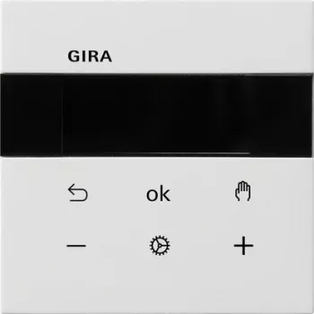 Gira S3000 Raumtemperaturregler Bluetooth Unterputz Reinweiß Glänzend