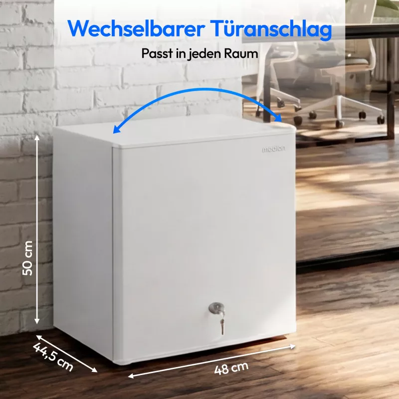 Medion MD370001 LIFE Kühl-Gefrier-Kombination 50 cm Höhe Energieeffizienzklasse E Weiß