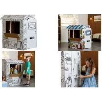 Fellowes Bankers Box XL Spielkarton MARKET STALL, Wellpappe mit abgerundeten Kanten, schnelle und klebstofffreie Montage - 1 Stück (100142507)
