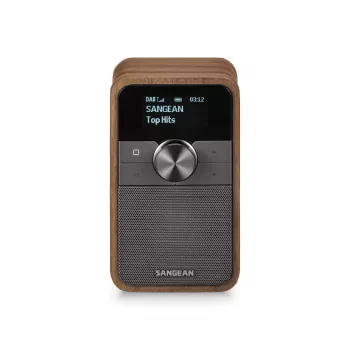 Sangean DDR-8 tragbares DAB+ Radio mit Echtholz-Nussbaum-Finish