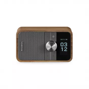 Sangean DDR-8 tragbares DAB+ Radio mit Echtholz-Nussbaum-Finish