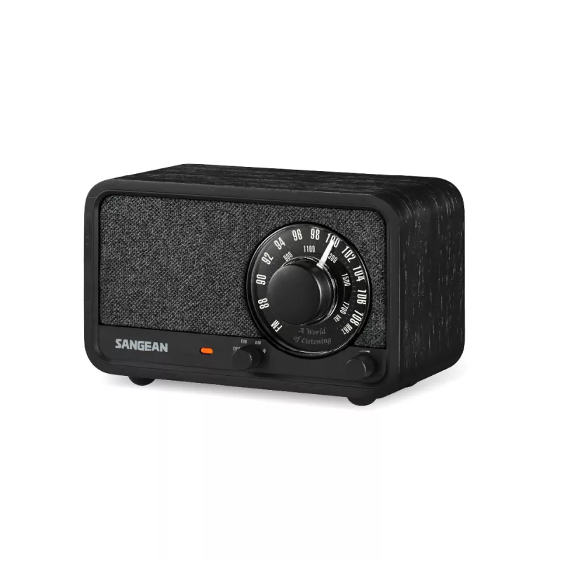 Sangean WR-8 FM-Radio mit Echtholzgehäuse, Midnight Oak