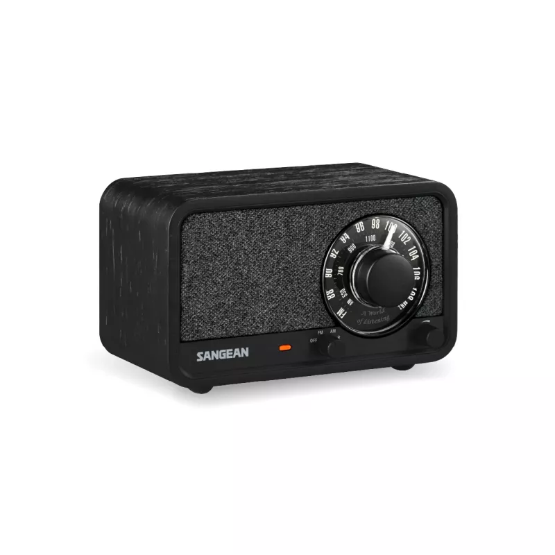 Sangean WR-8 FM-Radio mit Echtholzgehäuse, Midnight Oak