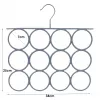 SAUBER PVC-beschichteter Metallbügel für Schals Grau