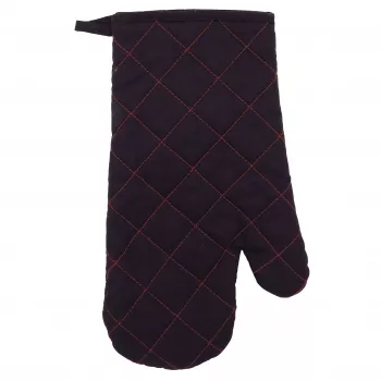 ASI COLLECTION Hitzebeständiger Handschuh XL 18x30cm Schwarz/Rot