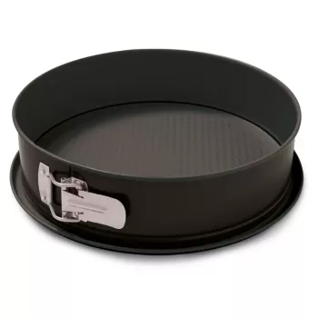 NEWILL Springform-Kuchenform Ø24x7,6 cm Schwarz Antihaft-Beschichtung Kohlenstoffstahl