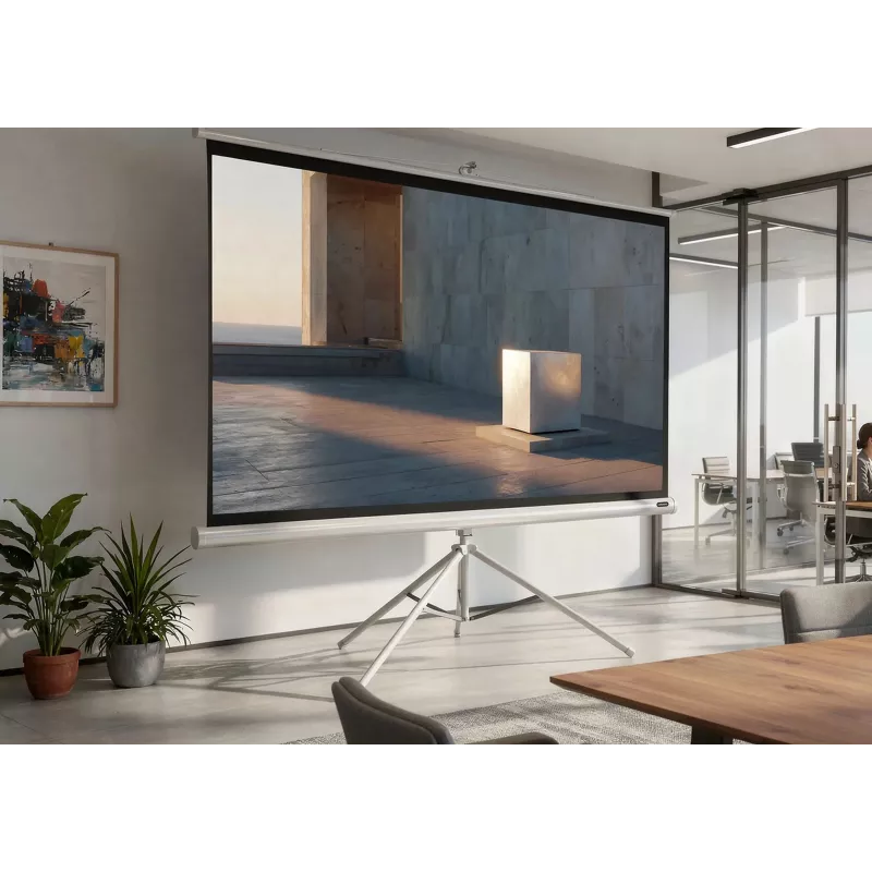 celexon Economy Stativ-Leinwand 133 x 133 cm White Edition