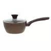 NEWILL Natura Soßentopf mit Glasdeckel 18 cm Induktion Braun