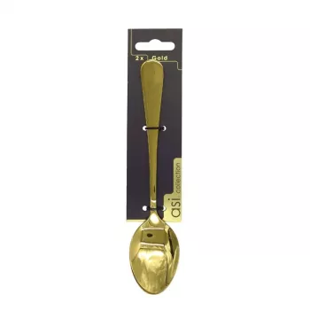 ASI COLLECTION Löffel 2 Stk. Gold 1,7mm