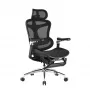 SIHOO DORO C300 Pro Mesh Ergonomischer Bürostuhl mit Fußstütze, Schwarz