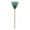 HORTUS Kleiner Handrechen mit Griff Grün 20 cm 14 Zinken