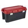 KETER DIY-Box mit Deckel Totem 80L 79,5x39,5x37,1cm Schwarz/Rot