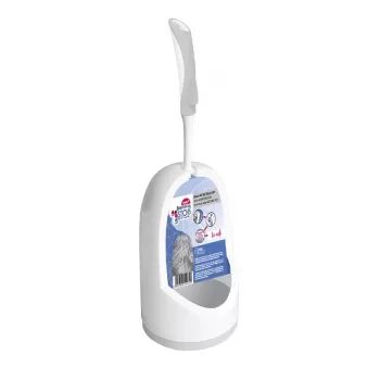 YORK BACTERIA STOP Toilettenbürste & Halterung Set mit Silikonkopf und Keramikbasis