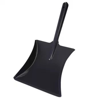 YORK Metall-Kehrschaufel mit Gummilippe und ergonomischem Griff 220 mm
