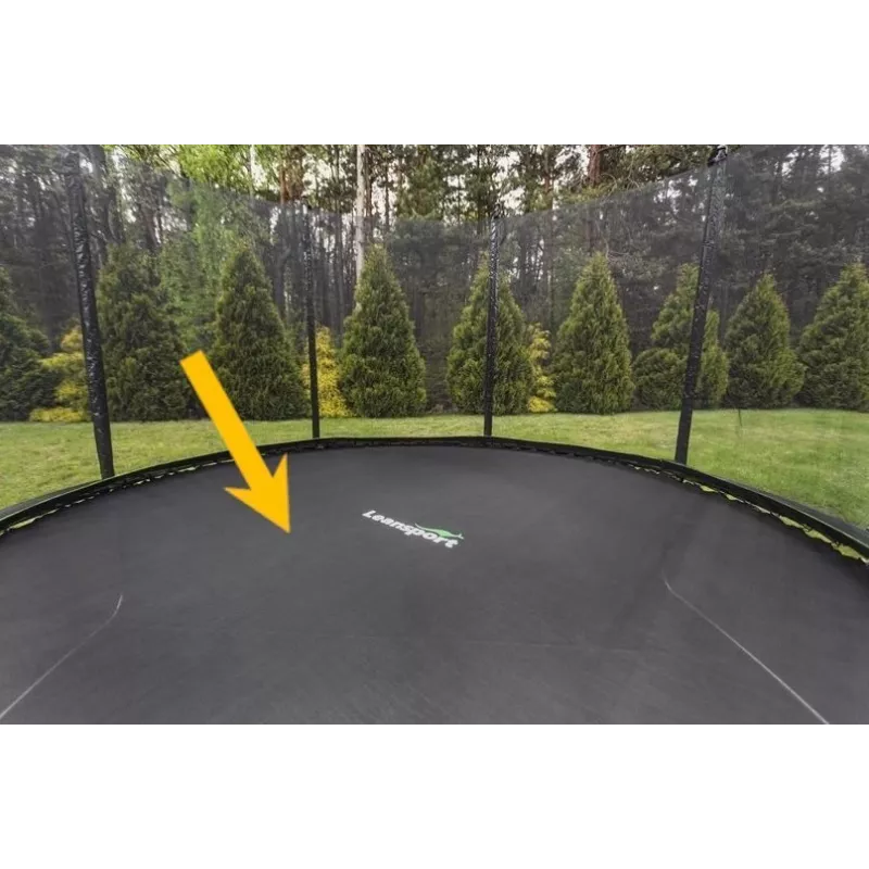 LEAN SPORT PRO 12ft Ersatz-Trampolinmatte, 72 Haken, UV-beständiges Polypropylen, Schwarz