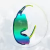 ROCKBROS Polarisierte Fahrradbrille mit UV-Schutz und Sehstärkeneinsatz, Blaue Gläser