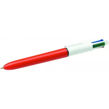BIC 4 Colours Original Druckkugelschreiber mit Rückzugmechanik, 0,30 mm, Blau/Rot/Grün/Schwarz (982867)