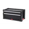 KETER DIY Werkzeugkiste mit 2 Schubladen, 56,2 x 28,9 x 26,2 cm, Schwarz/Rot