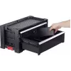 KETER DIY Werkzeugkiste mit 2 Schubladen, 56,2 x 28,9 x 26,2 cm, Schwarz/Rot