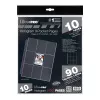 Ultra Pro 9-Pocket Trading Card Seiten mit Hologramm-Siegel, 10er-Pack