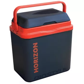 GIOSTYLE Horizon M 12/230V Heiz- und Kühlbox 20L Thermoelektrische Kühlbox Dunkelgrau/Rot