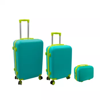 ORDINETT Schubladenkommode 3er-Set, 60L + 43L + 15L, Grün