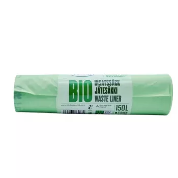 BioBag kompostierbare Müllbeutel 125/150L, 5 pro Rolle, 75x115 cm, Grün