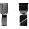 Rubbermaid Elite 45L Edelstahl-Tretmülleimer, rechteckig, fingerabdruckresistent 2112520